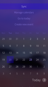 Calendar sync